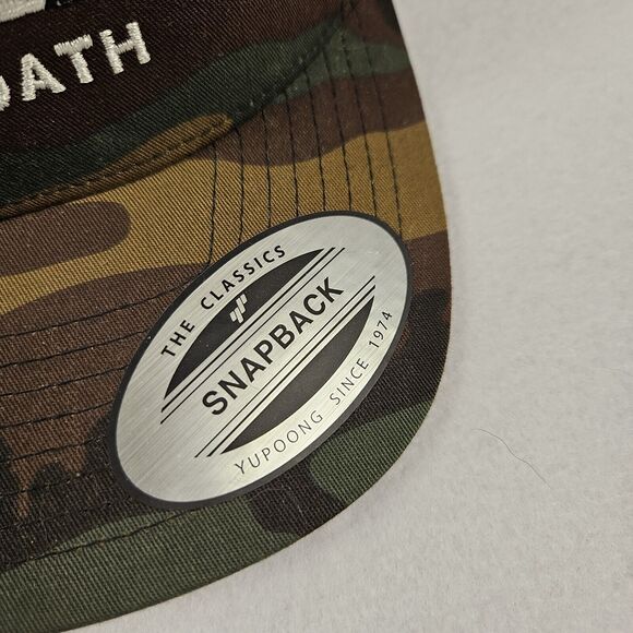 Sworn Oath Camo Military Hat Snapback Embroidered Flag Logo Baseball Cap NEW - Picture 3 of 11